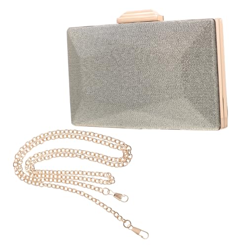 Pochette de mariage de banquet plissée en polyester au fini satiné haut de gamme