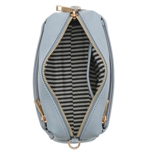Image of FashionPuzzle Triple Zip Small Crossbody Bag