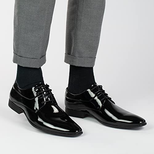 Chaussure de smoking laquée Oliver avec doublure cuir confortable - 7