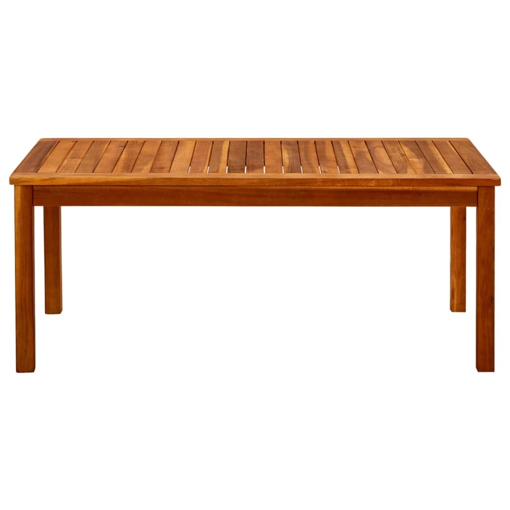vidaXL Table Basse de Jardin en Bois d'Acacia Solide 110x60x45 cm