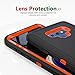 WOGROO Case for Galaxy Note 9, Heavy-Duty Tough Rugged Shockproof Drop Protective Cover Cases for Samsung Galaxy Note 9, Black+Orange