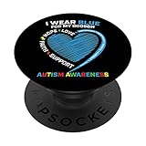 Photo Gallery cuore puzzle i wear blue for my godson autism awareness popsockets popgrip intercambiabile Photo Gallery cuore puzzle i wear blue for my godson autism awareness popsockets popgrip intercambiabile