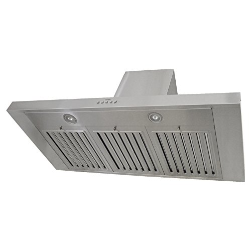 Kobe Rax2130Sqb-Wm-1 Brillia 30-Inch Wall Mount Range Hood, 3-Speed, 750 Cfm, Fits Ceiling Height 7'-8.5' #TOP3
