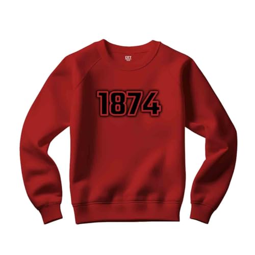 Sweatshirt 1874 rouge pour vos sorties décontractées en ville