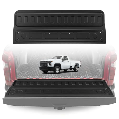 Image of TripleAliners Tailgate Mat Compatible with 2020-2026 Chevy Silverado & GMC Sierra 2500 3500HD Accessories, Tailgate Cover Custom Fit All Weather Protection Liner (Not Fit MultiPro /Power Tailgate)