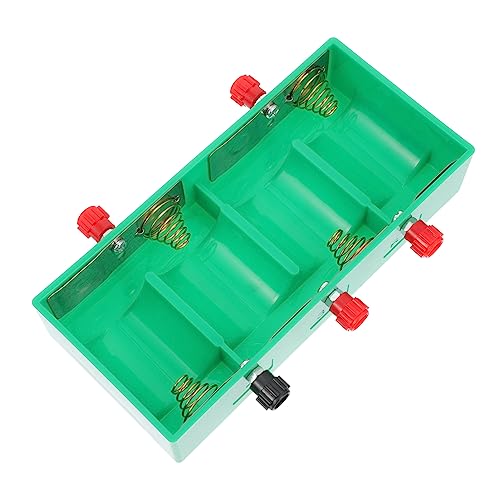 COHEALI Physics Terminal Battery Holder for Teaching Experiments Durable and Lightweight Battery Box for Classroom Use Teaching Instrument for Electricity Tandem Parallel Learning