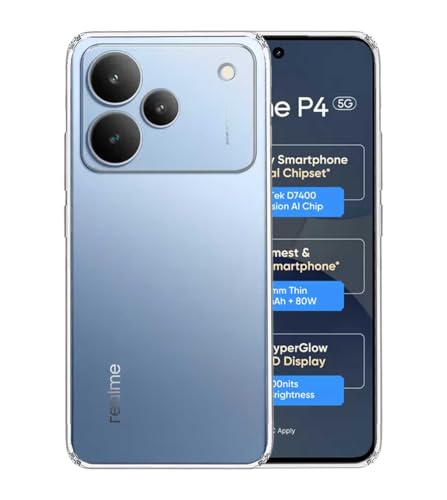 Image of Soft Silicone TPU Flexible Back Cover Compatible with Realme P4 5G