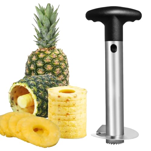Ananasschneider, Verbessert, Edelstahl Ananas Schäler, Edelstahl Ananasschneider Entferner, Entfernung von Ananaskernen, Mehrweg Praktischer Ananasschneider, Einfaches Schneiden von Ananas Ananasschneider, Verbessert, Edelstahl Ananas Schäler, Edelstahl Ananasschneider Entferner, Entfernung von Ananaskernen, Mehrweg Praktischer Ananasschneider, Einfaches Schneiden von Ananas
