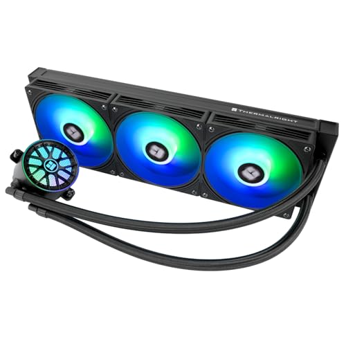 Thermalright AQUA ELITE 360 V6 ARGB Black CPU Flüssigkeitskühler, 360 Kühlreihengröße, 3x120mm Wasserradiator, AM4/AM5, Intel LGA115X/1200/2011/1700/1851, AIO CPU Kühler