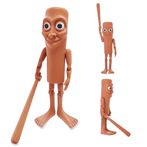 Dreaku Tung Tung Tung Sahur 3D Figure - Italian Brainrot BRR Patapim Collectible, 3D Printed Brainrot Toys & Tralalero Tralala Animal Figurine for Fans, Home Decor (Tung Sahur)