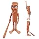Dreaku Tung Tung Tung Sahur 3D Figure - Italian Brainrot BRR Patapim Collectible Figurine, Viral 3D Printed Animal Art for Fans, Home & Desk Decoration