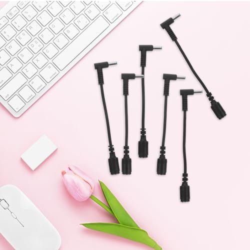Cable adaptador de corriente LABRIMP hembra a macho para portátil pack de 10 conectores de carga 3