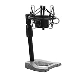 Cadre de fixation de base en métal : avec une base en métal noir lourd pour augmenter la stabilité mais ne provoquera aucun bruit lors du déplacement, support de microphone universel