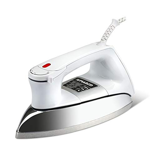 G3 Ferrari G40013 Seicento żelazko na sucho – 900 W, 1,6 kg, aluminiowa stopa, regulowana temperatura, światło robocze, białe