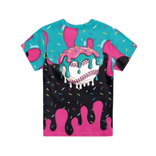 Image of Renewold Kids Novelty T-Shirt for Girls Boys Short Sleeve Crewneck Summer Tee Soft Breathable Graphic Shirt for Age 2-16