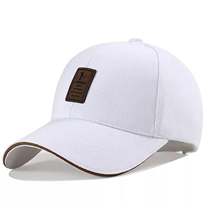 Unisex Cotton Baseball Cap (White, Pack of 01)-picture-34