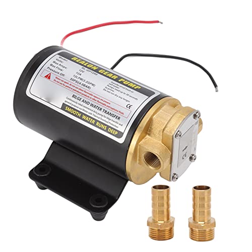 Conector de latón premium en bomba de aceite de engranaje eléctrico de 12V