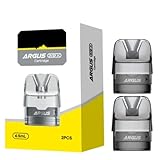 2pcs par boîte 🎀 For VOOPOO Argus PnP X Pod Cartouche vide 4,5 ML (Pack de 2) [Compatible mais excluant la résistance PnP X Coil] pour Kit Argus E40 Pod Cigarette électronique originales - No Nicotine