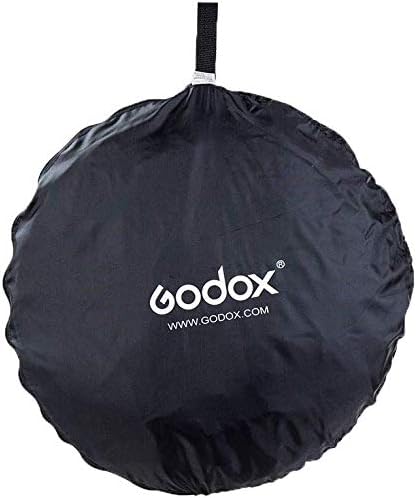 Miniatura 8 de GODOX Reflector de luz de disco portátil plegable 5 en 1 de 24 x 35 pulgadas con bolsa para estudio y fotografía, dorado, plateado, negro, blanco,