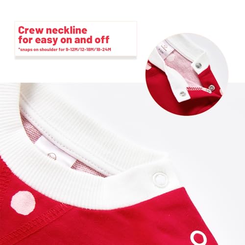 Baby Toddler Girl Long Sleeve T-Shirt - Breathable, Soft & Lightweight Top for Everyday, Fall Spring Clothes 9M-5T2