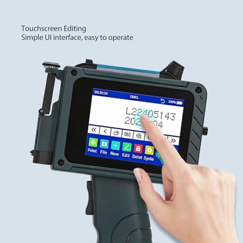Image of 12.7mm Inkjet Printer with Touch Screen for Date Numbers in Plastic Bags, Intelligent CPU, Support for Multiple Input
