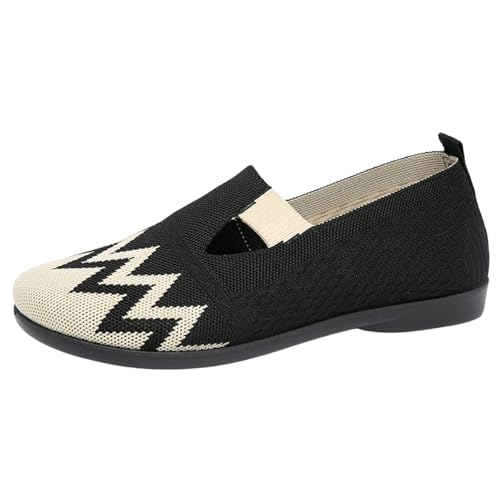 Mocassins confortables en tricot dotés d'une semelle plateforme souple