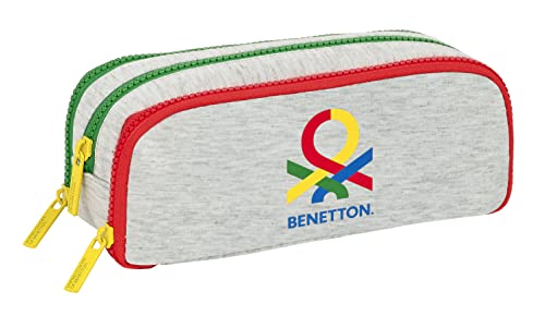 Trousse triple et étui scolaire enfant Benetton pour ranger tous les stylos