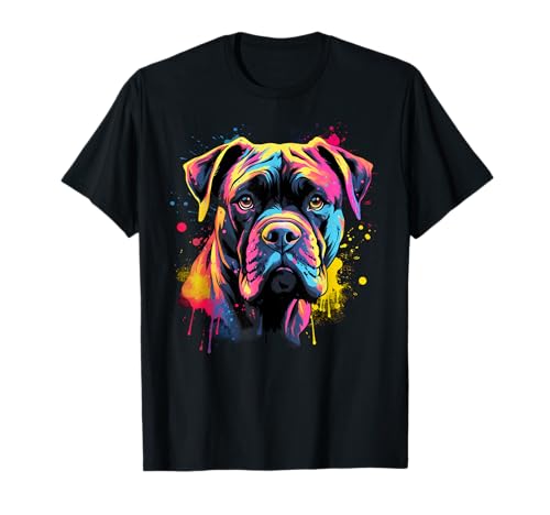 Niedlicher Cane Corso Hund auf bemaltem Cane Corso T-Shirt