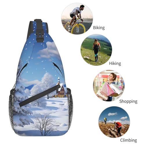 Sling bag para mujer y hombre con diseño navideño miniatura 5