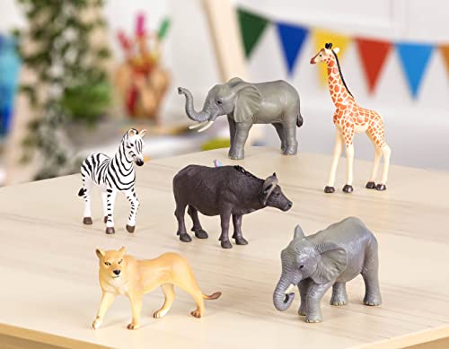 image for Terra by Battat – 6 Pieces Wild Animal Figurines Set – Realistic E