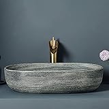 Fácil de limpiar: A medida que la superficie de este fregadero de baño noble es particularmente suave, el fregadero es suave y fácil de limpiar, se eleva el borde del fregadero, y el diseño curvo evita salpicaduras.