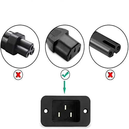 AC Power Cord Compatible Horizon Fitness Treadmills Ellipticals, Life Fitness Treadmill, Goplus 2 in 1 Folding Treadmill Sole,3 Prong Replacement Power Cable -UL