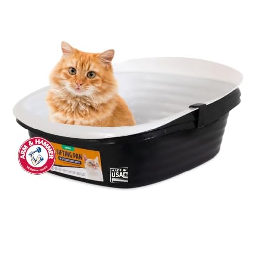 Petmate Arm & Hammer Large Sifting Litter Box with Microban for Odor Control (Scoop Free Cat Litter Box or Dog Litter Box Made from Recycled Materials)