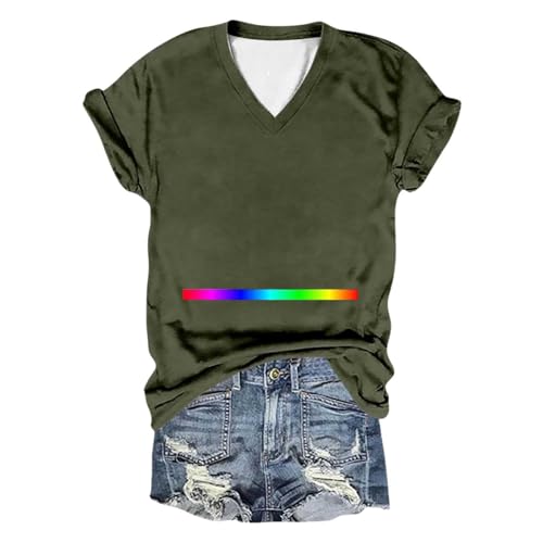 Blusas de Verano para Mujer 2025, Blusas de Manga Corta con Cuello Redondo, Blusas Casuales Elegantes de Talla Grande, Blusas de Moda, de Viscosa, Oversize y Transpirable, Ideal para Vacaciones