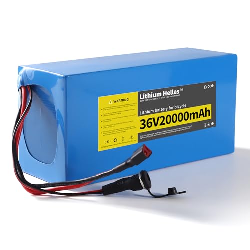 Lithium Hellas 36V 20Ah Ebike Battery 1 Pack, 36 Volt