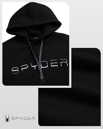 Spyder Men's Active Hoodie Sweatshirt - Athletic Performance Fleece Workout Long Sleeve Pullover Hoodie for Men (Size: S-XXL)4