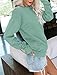 VIGVAN Damen Sweatshirt Pullover Elegant Basic Langarmshirt Rundhals Baumwolle Pulli Herbst Winter Casual Oberteile Langarm Tops (Grün-1, M)