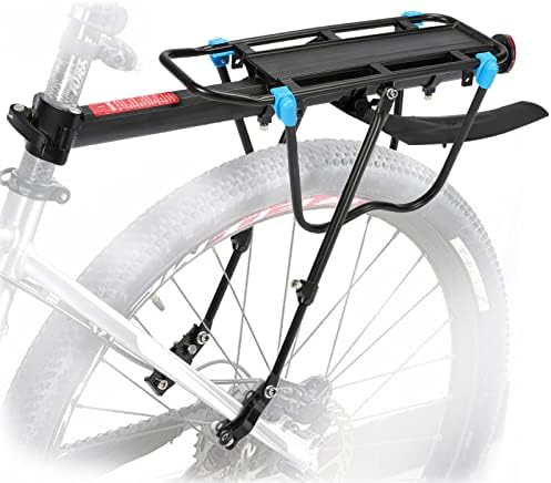 MAIKEHIGH Bike Pannier Rear Rack Load 50KG, Quick Release Adjustable Bicycle Carrier Racks with Reflector Fender Back Seat Post for Cycling Mountain Luggage Cargo Sport
