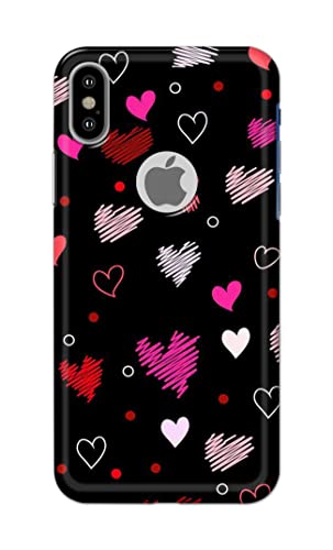 Image of PRINTFIDAA Vibrations of Love Hard Back Cover for Apple iPhone X Logo /iPhone 10 / iPhone Ten /iPhone Xs Logo Back Cover -(P6) KAT1009