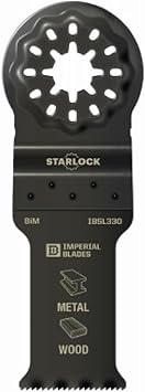 Imperial Blades IBSL330-1 Starlock 1-1/8" Multi-Material Metal/Wood Blade, 1PC, One Size