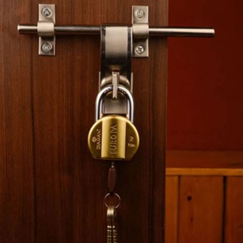 Image of Europa L365BM Brass Padlock | High-Security Dimple Key Lock | Durable Brass Body | Anti-Cut Hardened Shackle | Rust-Resistant | 4 Dimple Keys Included | Pack of 1 for Home & Office Security