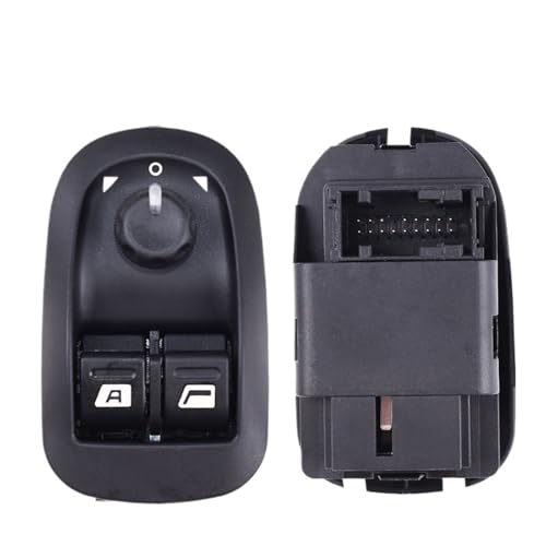 Interrupteur de lève-vitre double commande fluide 6552WP Peugeot 206 306 - 2