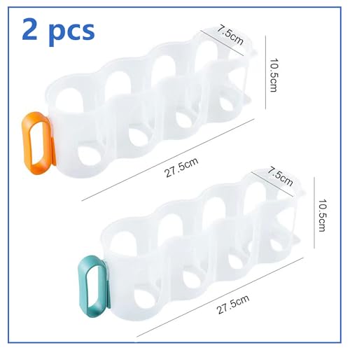 Hayaww 2 Stück Kühldosenregal tragbare Getränkedosen-Halter für Kühlschrank Dosenorganizer Dosenhalter Aufbewahrungsbox für Dosen Bier-Aufbewahrungsbox Getränke-Organizer für Schränke Kühlschränke (A)