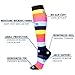 Double Couple 3 Pairs Compression Socks for Women Men Knee High Stocking for Sports Running Travel Nurses