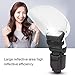 ArC Shape Flash Reflector,Portable Universal ArC Shape Camera Flash Light Diffuser Reflector Softbox