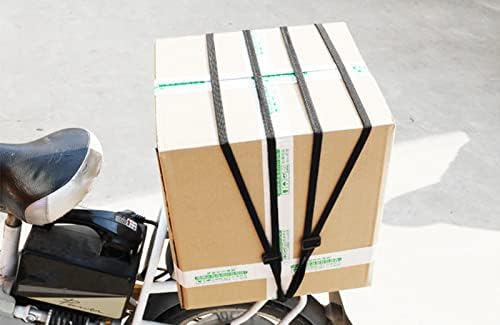 Miniatura 7 de Patty Both 2 piezas de cuerda elástica para casco de motocicleta, correa elástica con 2 ganchos, color negro