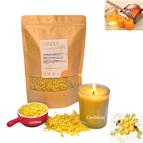 CANDLEVAL 600 GR CERA DE ABEJAS 100% NATURAL apto cosmetica,velas,jabones