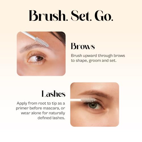 Image of Colors Queen Clear Lash & Brow Mascara - 7ml | Waterproof & Long Lasting Clear Eye Brow Enhancer, Eye Brow Set Gel & Shaper, Transparent Mascara for Women Enriched with Vitamin E