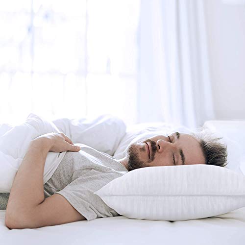 Utopia Bedding (2 Pack) Premium Plush Pillow - Fiber Filled Bed Pillows - Queen Size 20 x 28 Inches - Cotton Blend Pillows for Sleeping - Fluffy and Soft Pillows