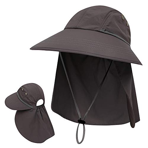 Explopur Chapeau de Protection UV - Chapeau d'été à Bord Large pour la pêche en Camping Randonnée Safari Alpinisme Cover
